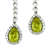 3.17ct.tw. White And Fancy Yellow Diamond Earrings 18KTT DKE001156
